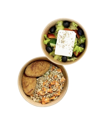 Picture of Cordon bleu+Greek salad