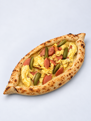 Picture of Adjarian Khachapuri with Sausage Omelet