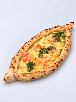 Picture of Adjarian Khachapuri with Shrimp Omelet
